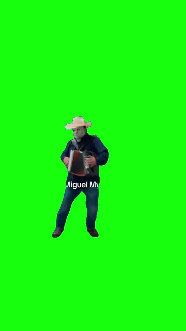 Miguel Myers meme template blank