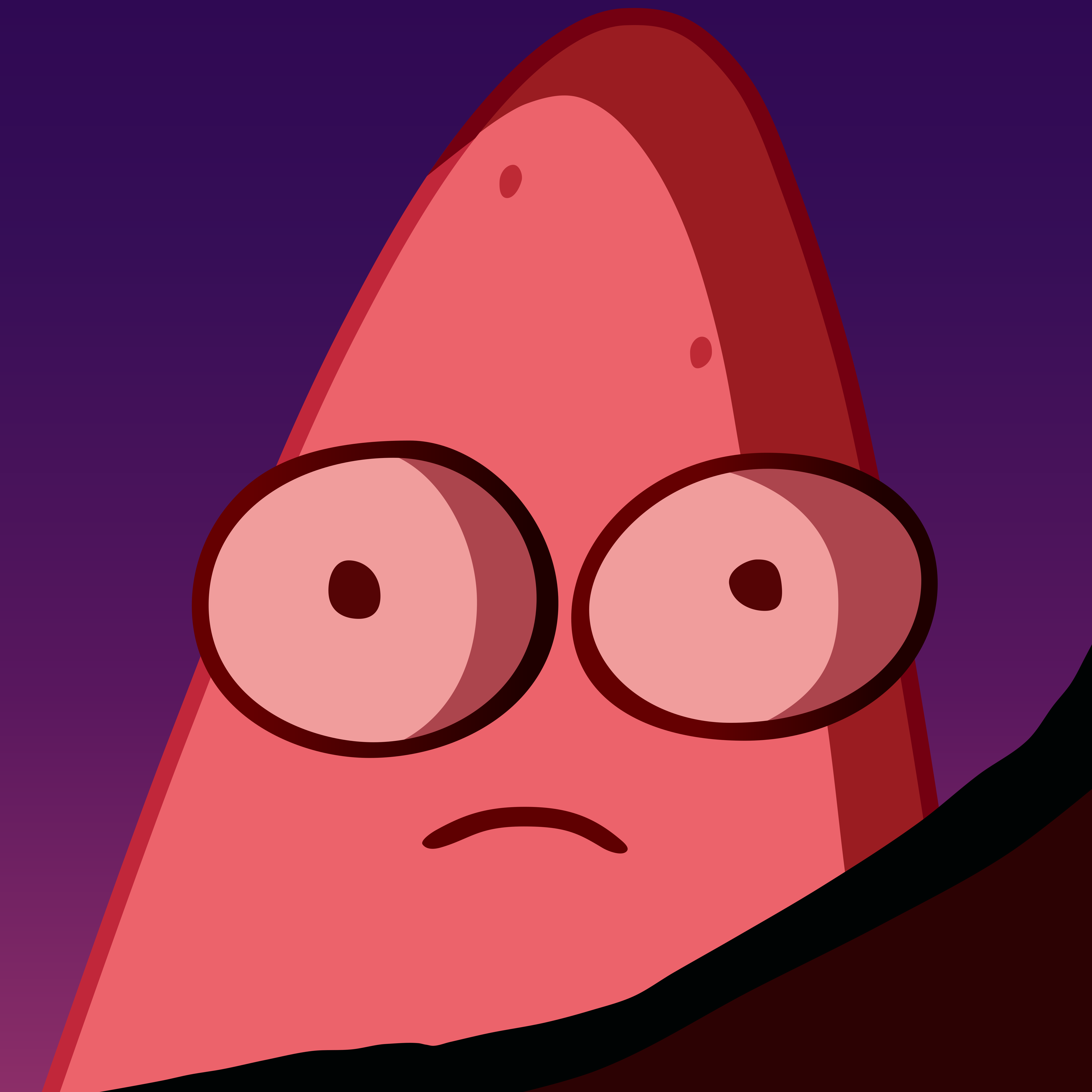 Mildly Alarmed Patrick meme template blank - image format