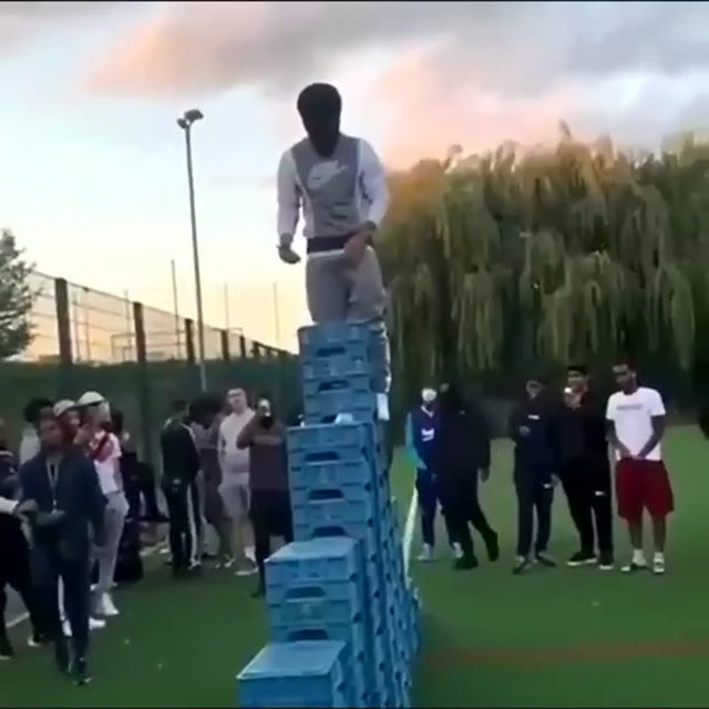 Milk Crate Challenge Kick meme template blank