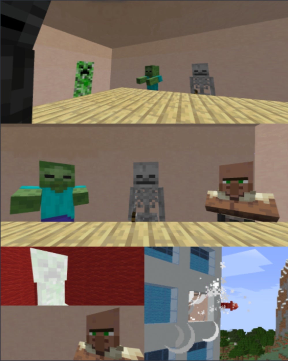 Minecraft Boardroom Suggestion meme template blank