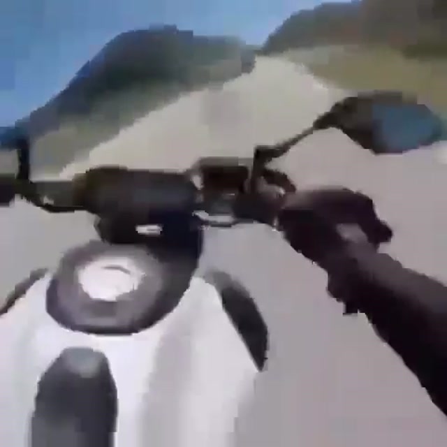 Motorcycle Semi-Truck Baka Mitai meme template blank
