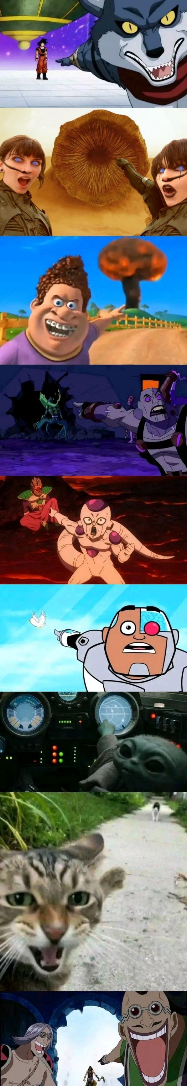 Multi-Verse Pointing meme template blank - image format