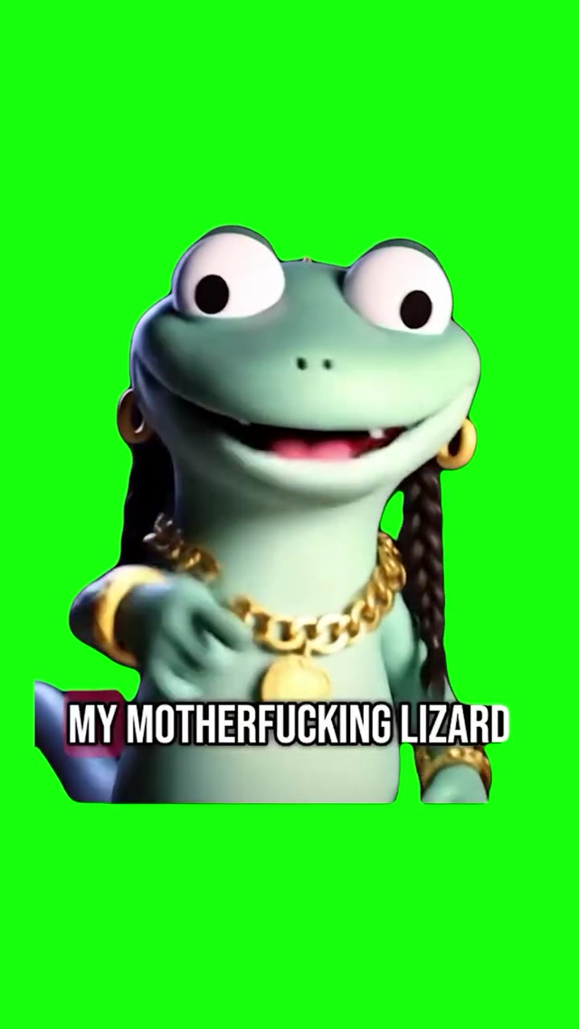 My Lizard, My Lizard meme template blank