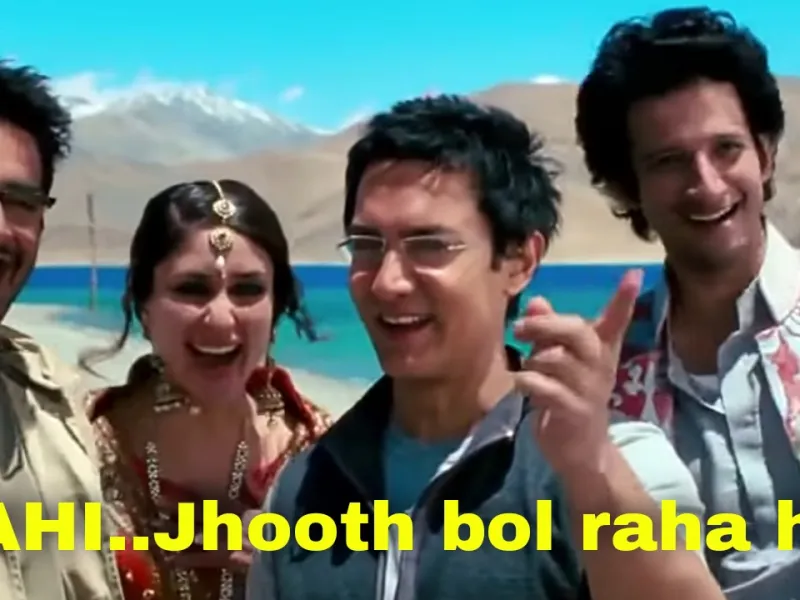 Nahi Jhooth Bol Raha Hai meme template blank