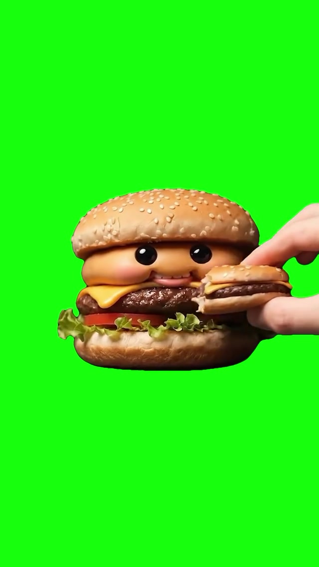 Niche Fast Food Eating Themselves meme template blank