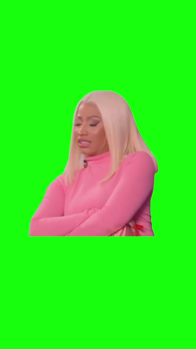 Nicki Minaj Glitch meme template blank