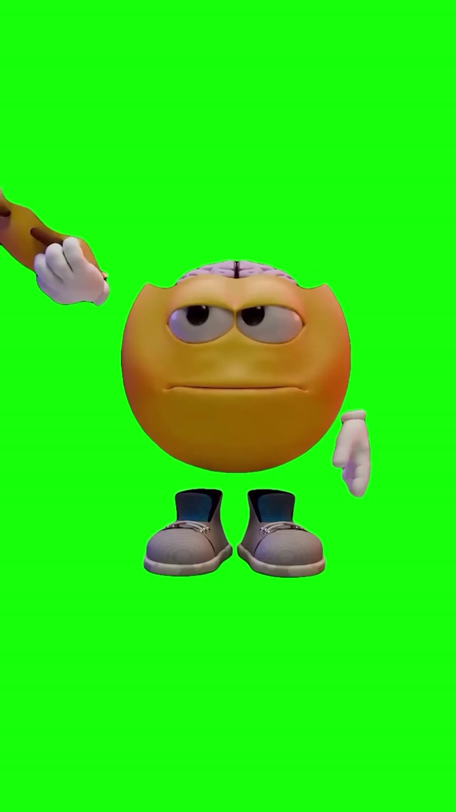 No Brain Emoji meme template blank