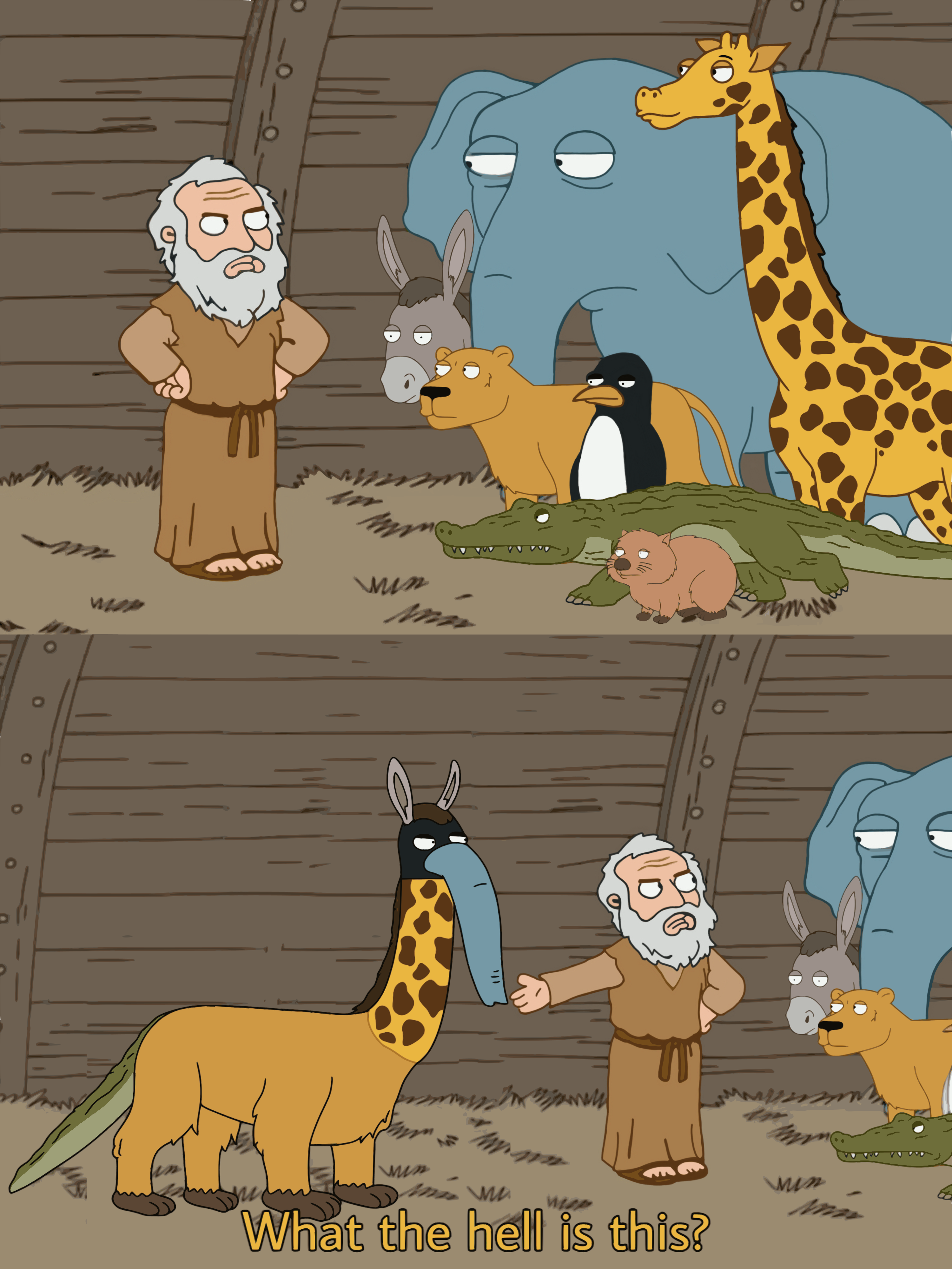 Noah’s Ark meme template blank - image format