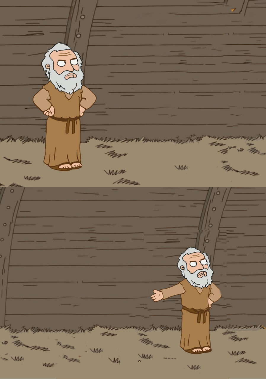 Noah’s Ark blank meme template blank