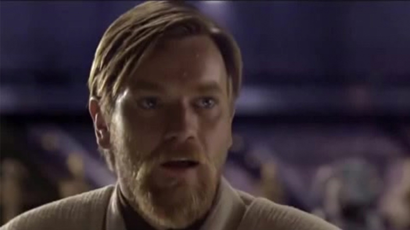 Obi-Wan Hello There meme template blank