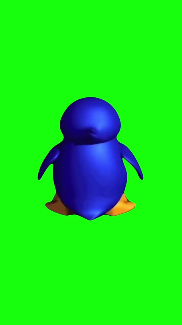 OK I Pull Up Penguin Dance meme template blank
