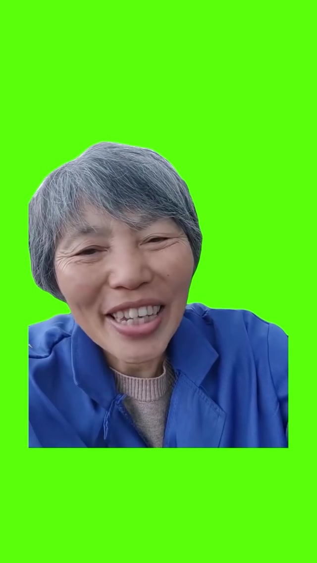 Old Chinese Woman Singing meme template blank