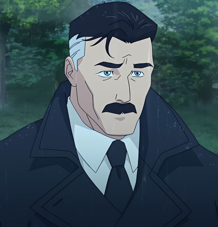 Omni-Man Rainy Regret meme template blank
