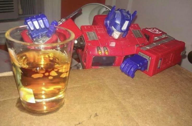 Optimus Prime at the Bar meme template blank