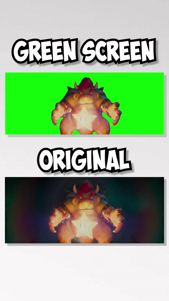 Original VS Green Screen “Who’s Gonna Stop Me?!?” - Bowser meme template blank