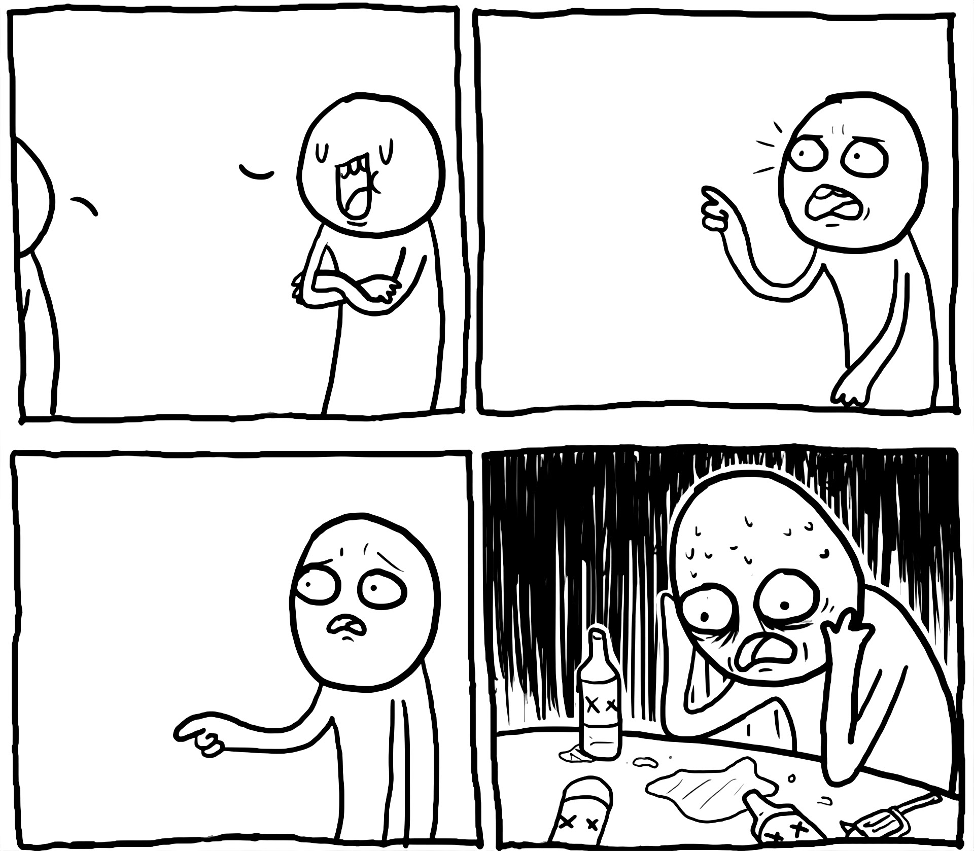 Overconfident Alcoholic meme template blank - image format