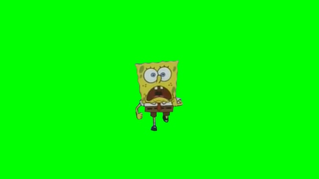 Panicked SpongeBob Running meme template blank