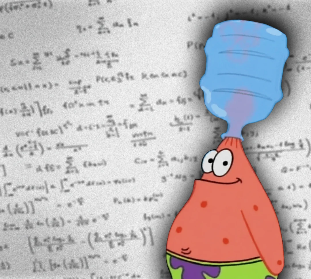 Patrick Star Water Jug Head meme template blank - image format
