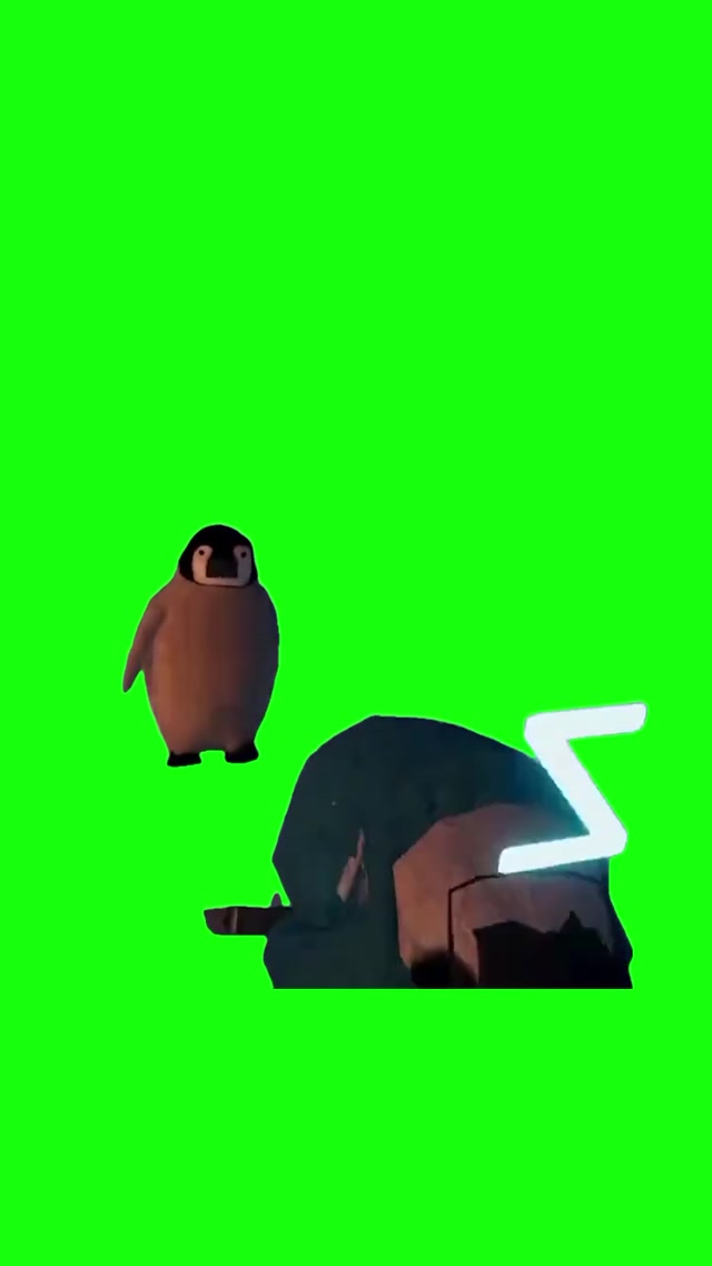 Penguin Beating Up Another Penguin meme template blank