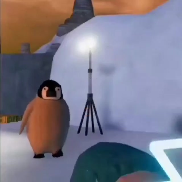 Penguin Slap Attack meme template blank