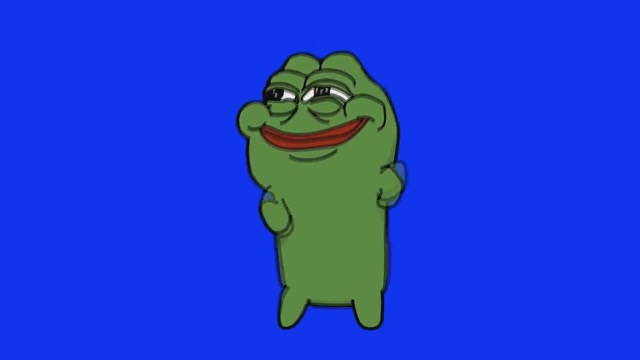 Pepe Bliss Dance meme template blank