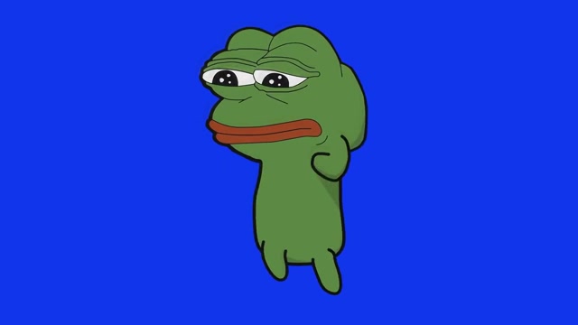 Pepe Classic Alien Dance meme template blank