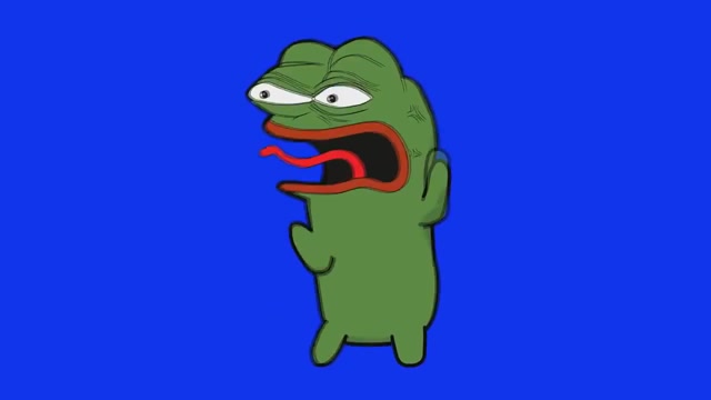 Pepe REEE Dance meme template blank