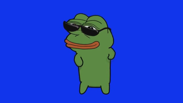 Pepe Sunglasses Dance meme template blank