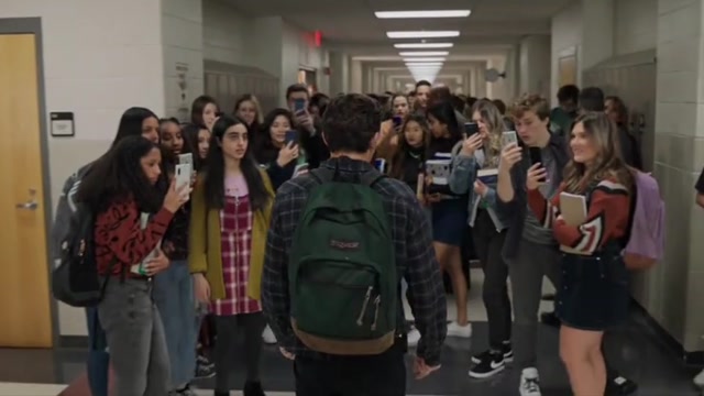 Peter Parker Hallway Swarm meme template blank