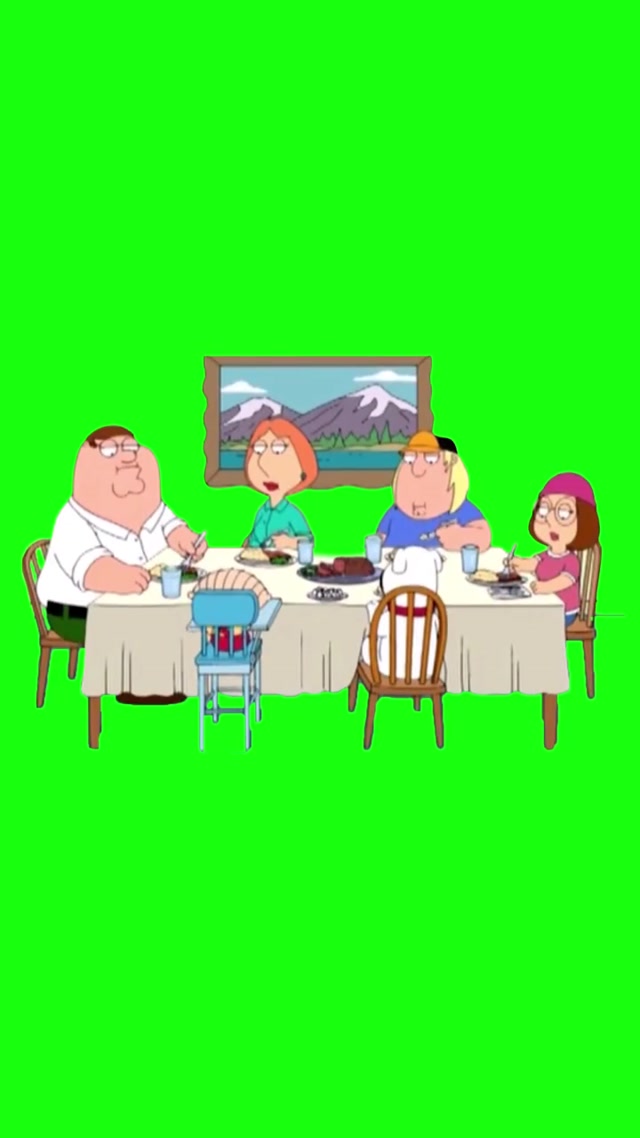 “Peter, the Horse Is Here” Green Screen meme template blank