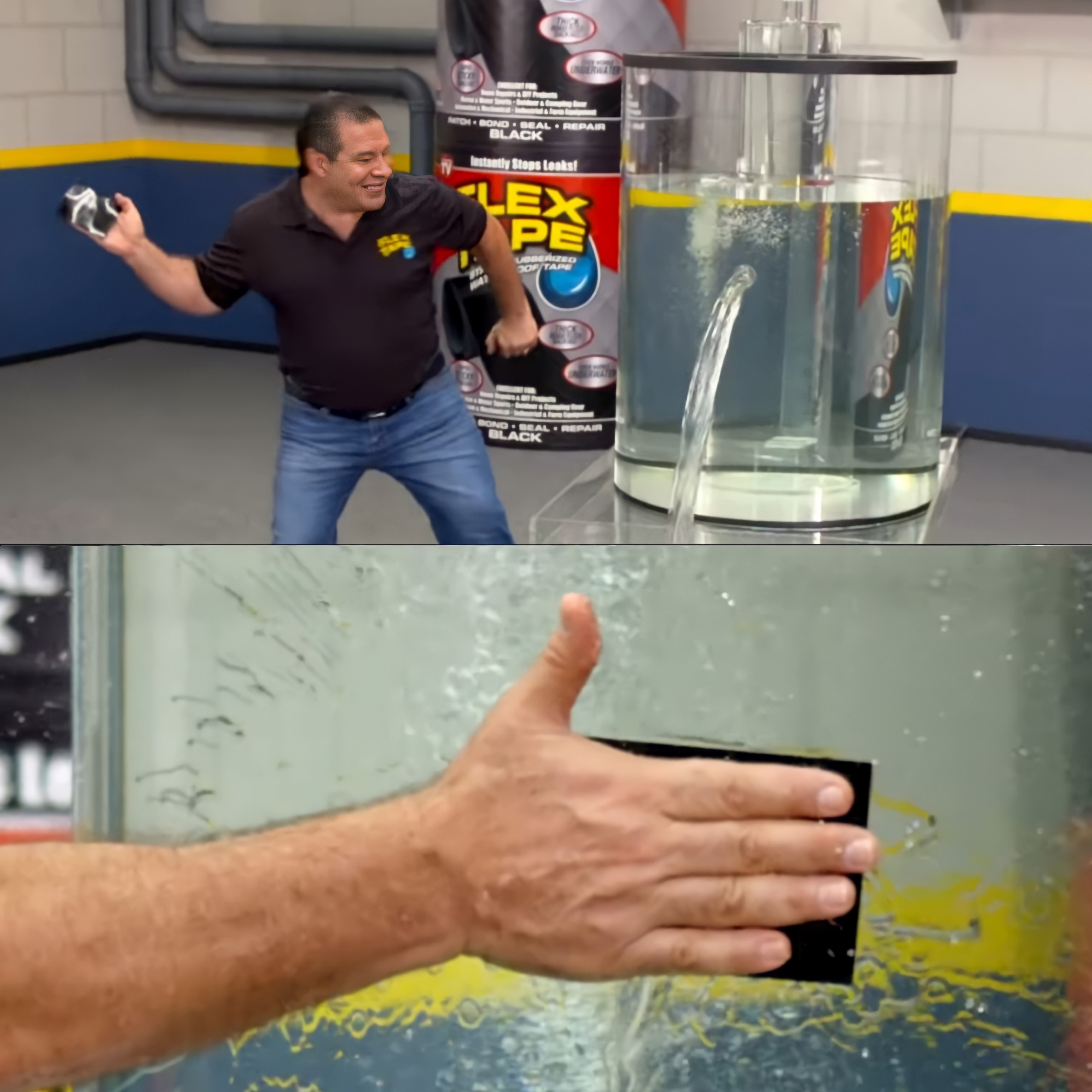 Phil Swift Slaps Flex Tape meme template blank - image format