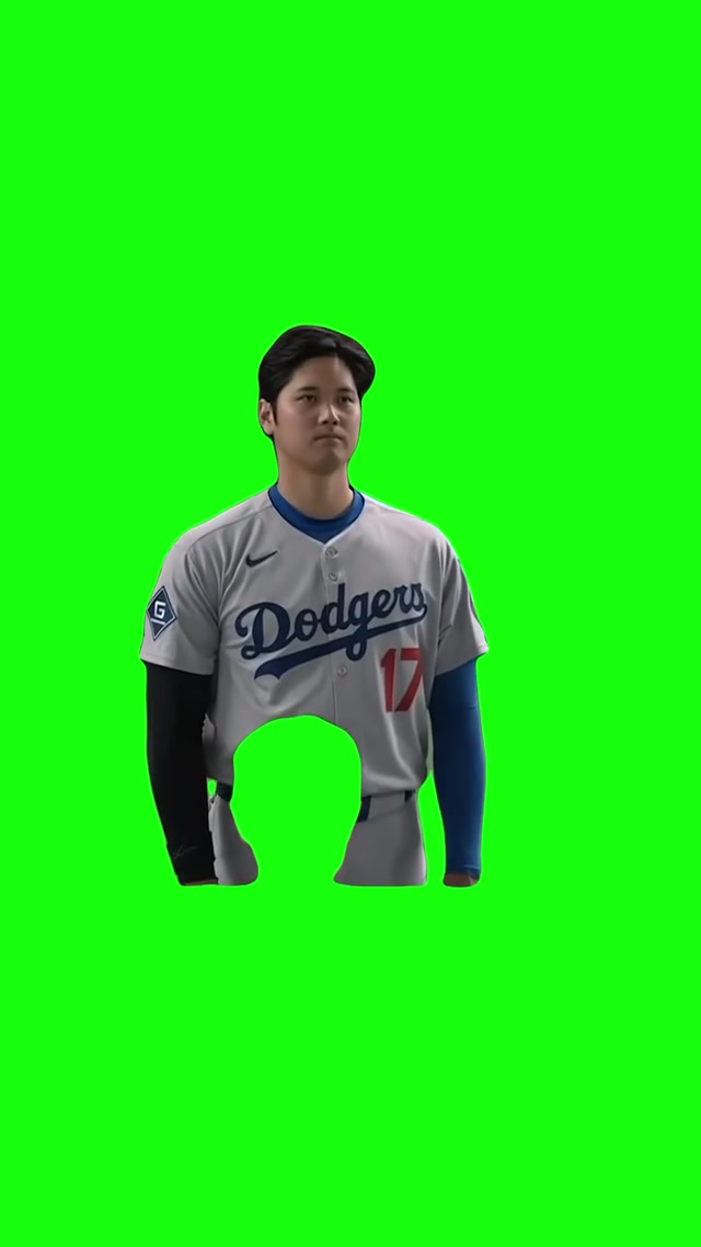 Pikachu Lurking Behind Ohtani meme template blank