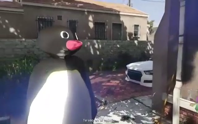 Pingu Roasts Franklin meme template blank