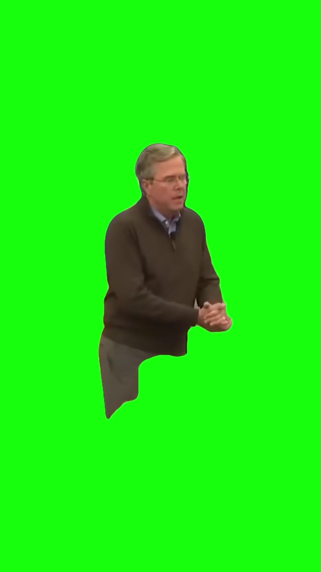 “Please Clap” Jeb Bush meme template blank