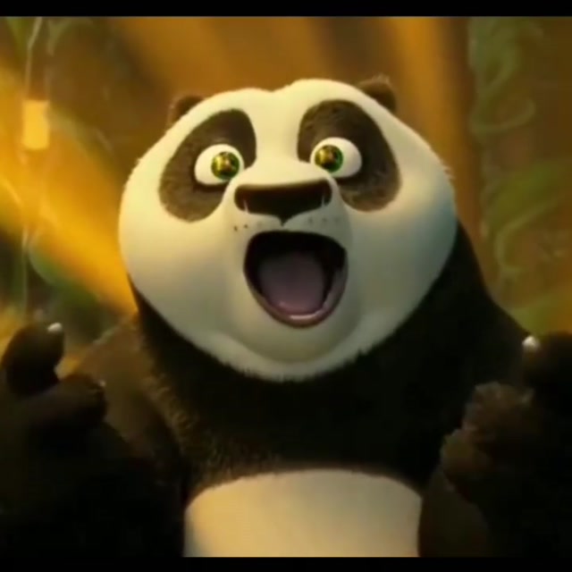 Po's Awe to Disappointment meme template blank
