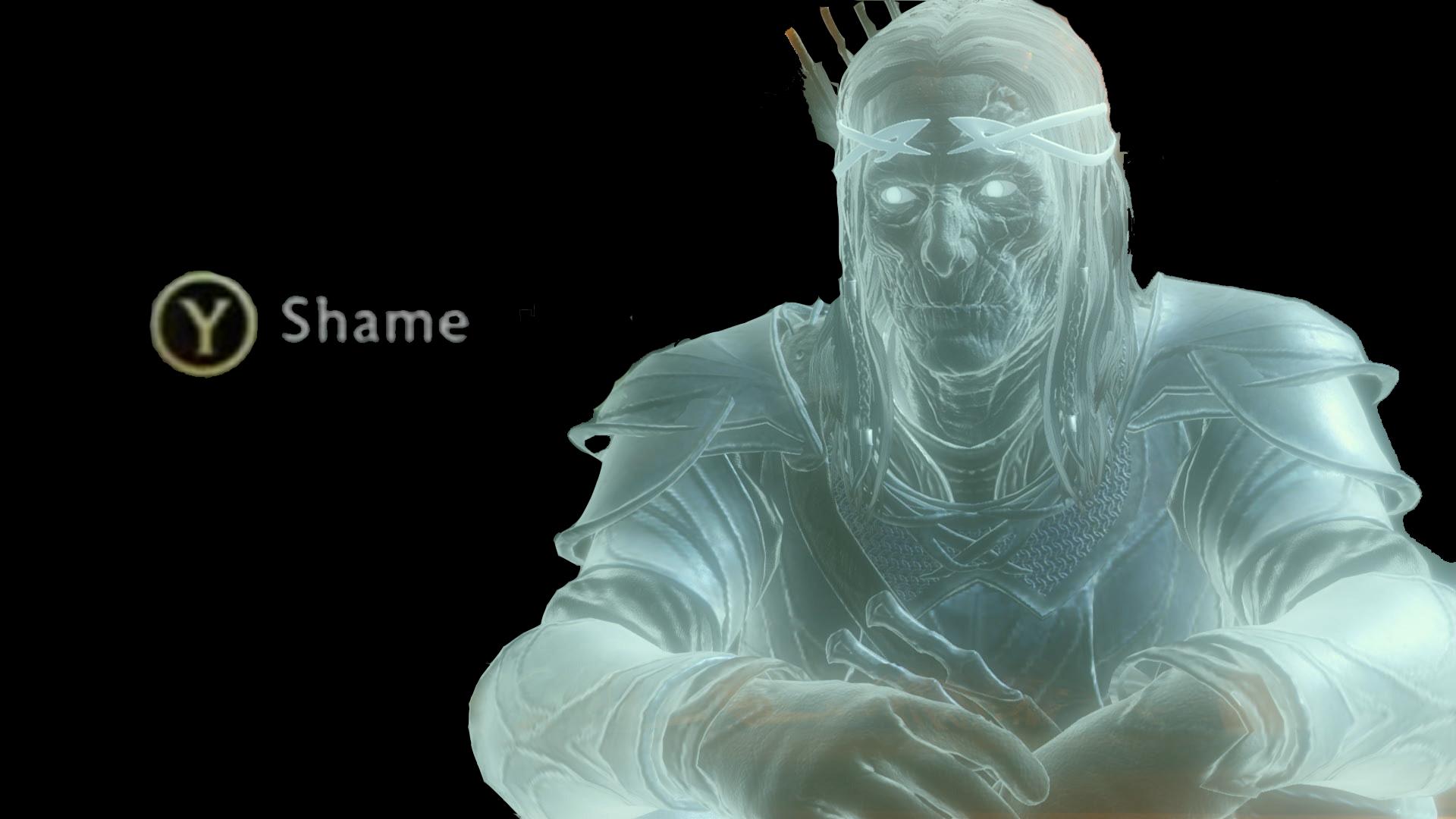 Press Y to Shame meme template blank