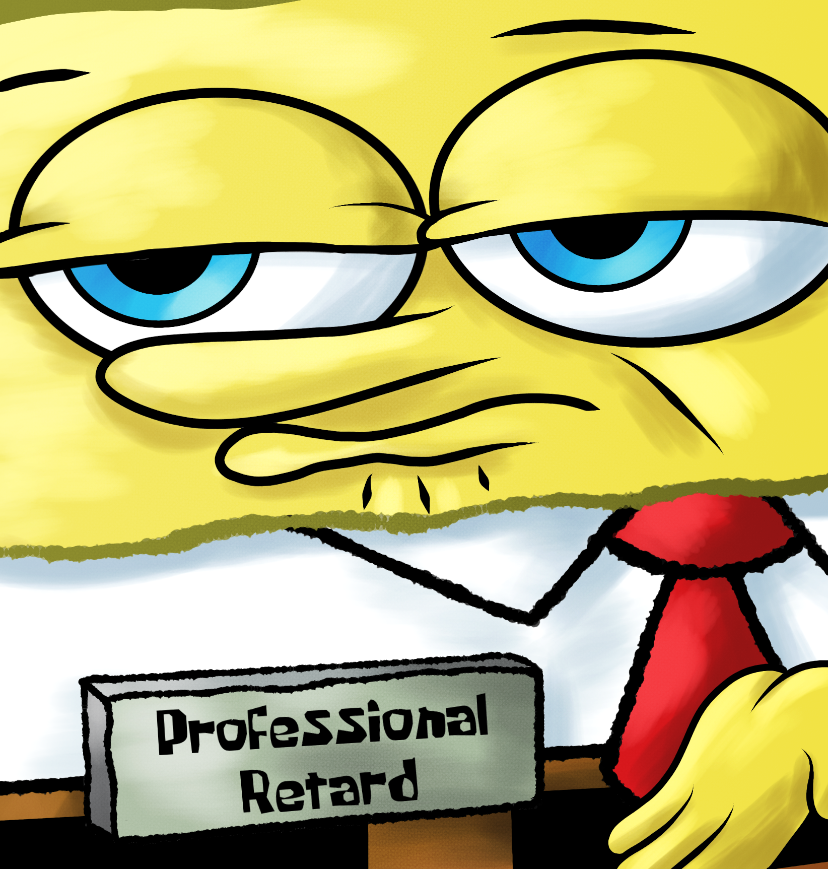 Professional Retard meme template blank - image format