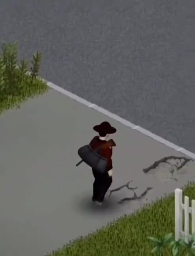 Project Zomboid Horse Glitch meme template blank