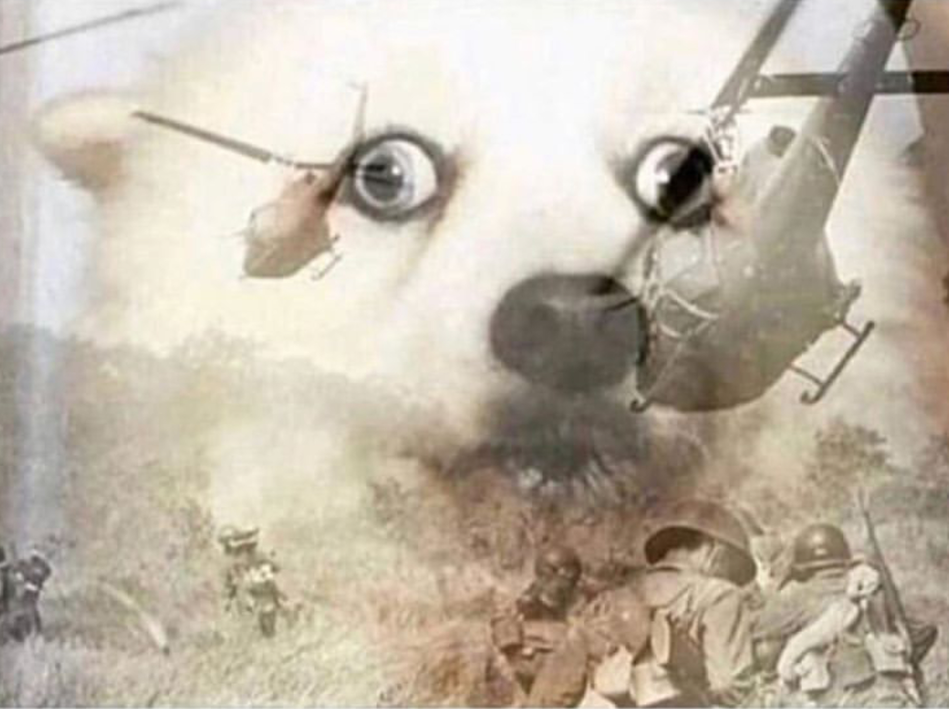 PTSD Dog meme template blank - image format