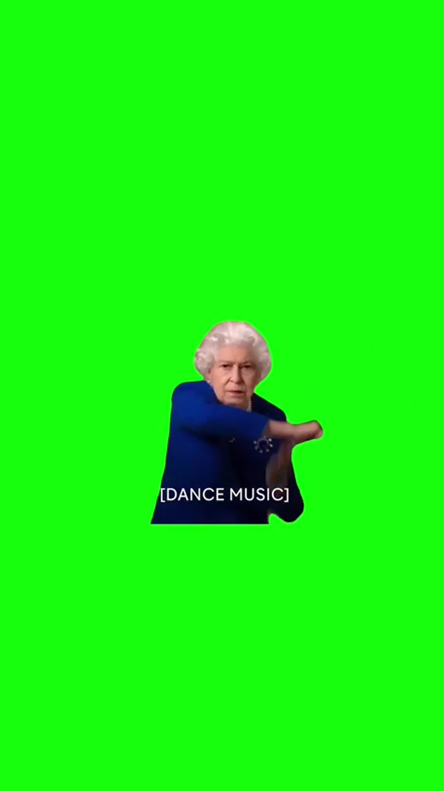 Queen Elizabeth Dancing meme template blank