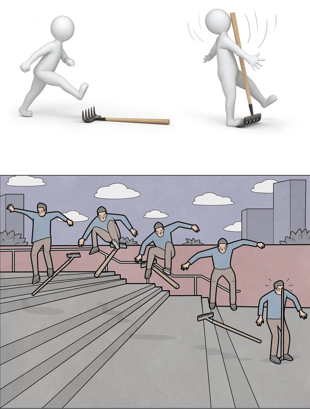 Rake Skate meme template blank