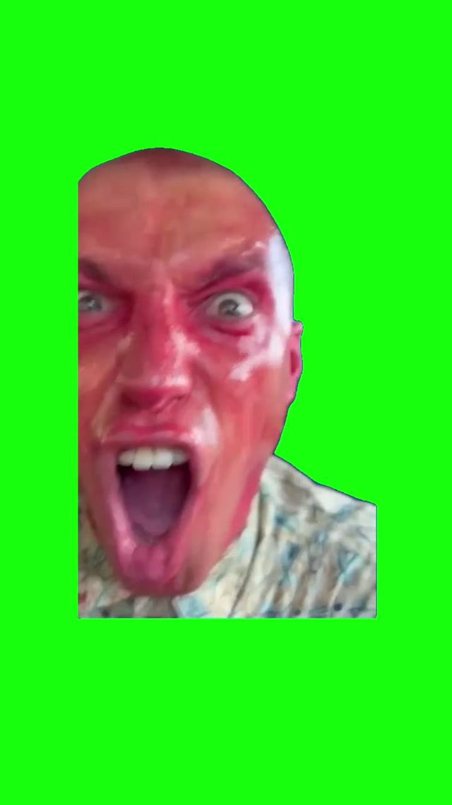 Red Screaming Man In A Car meme template blank