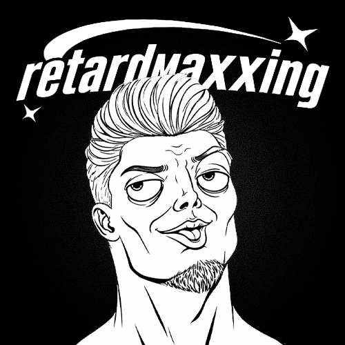 Retardmaxxing meme template blank - image format