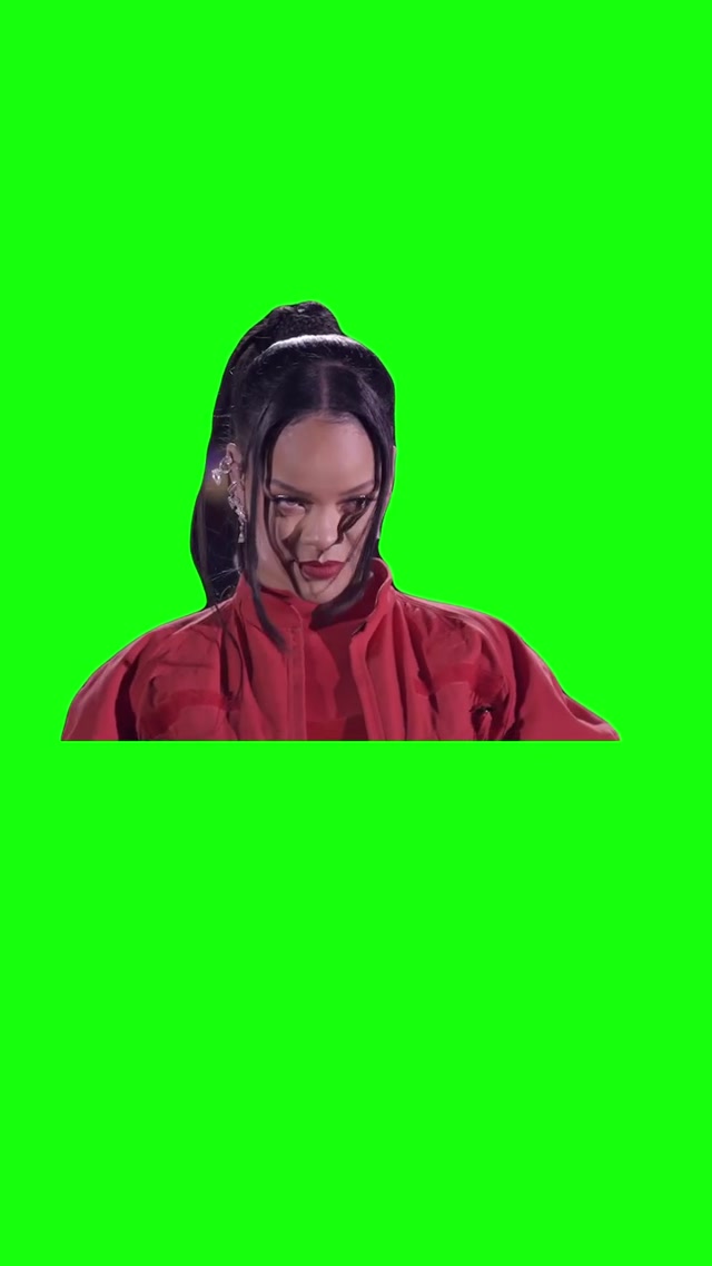 Rihanna Stare, Super Bowl LVII Halftime Show meme template blank
