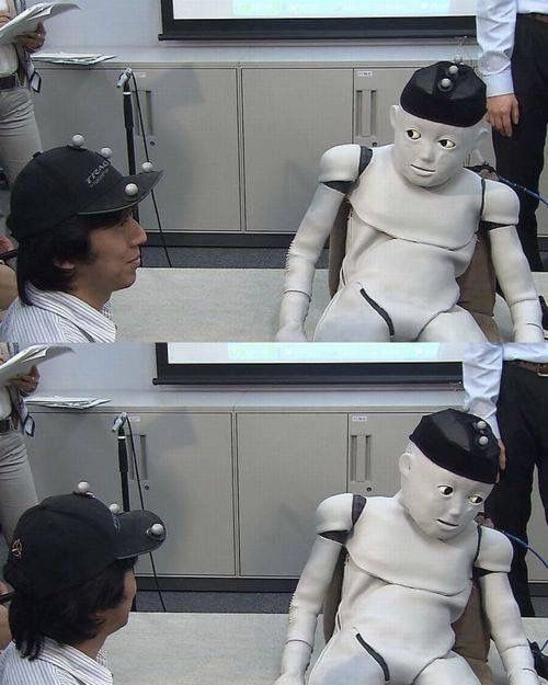 Robot Side-Eye Realization meme template blank