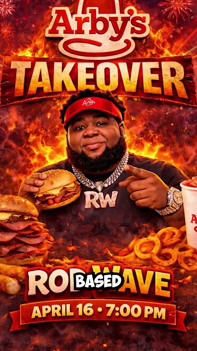 Rod Wave Arby's Takeover meme template blank