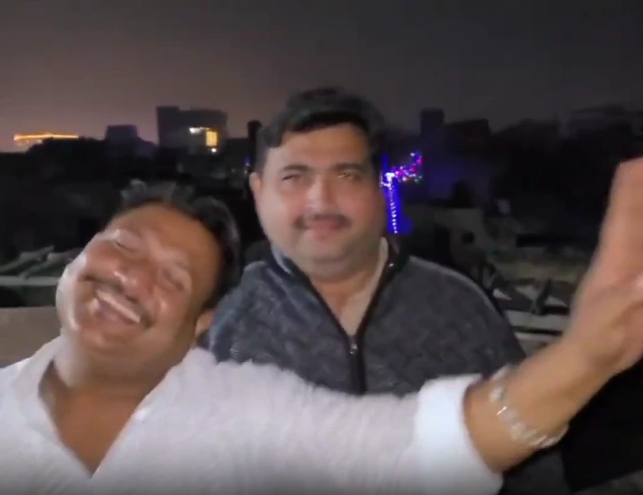 Rooftop Party Vibes meme template blank