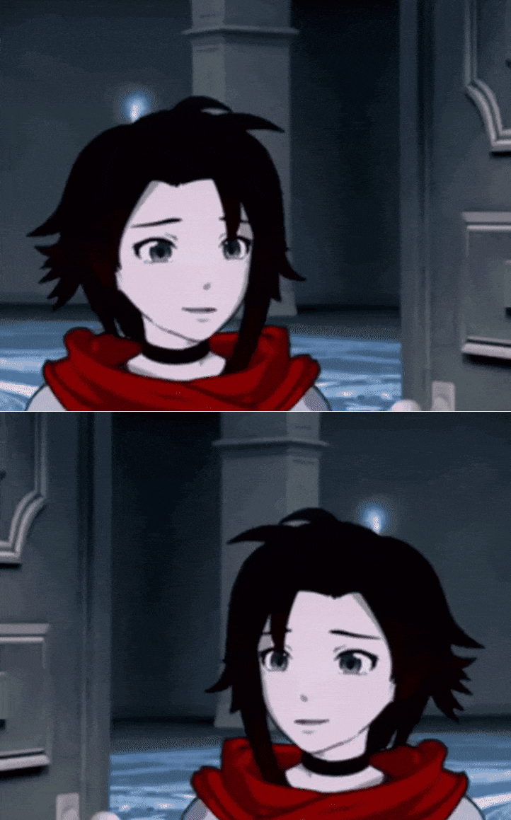 Ruby Rose Awkward Smile meme template - animated GIF