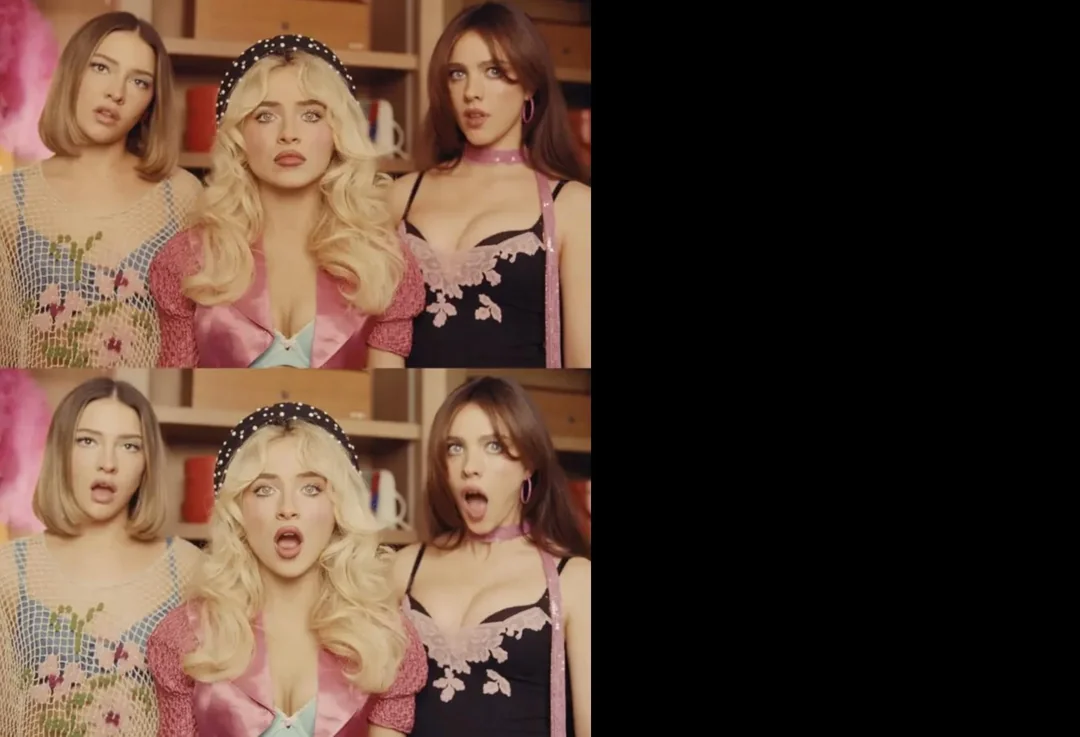 Sabrina Carpenter "Taste" Gasp meme template blank - image format