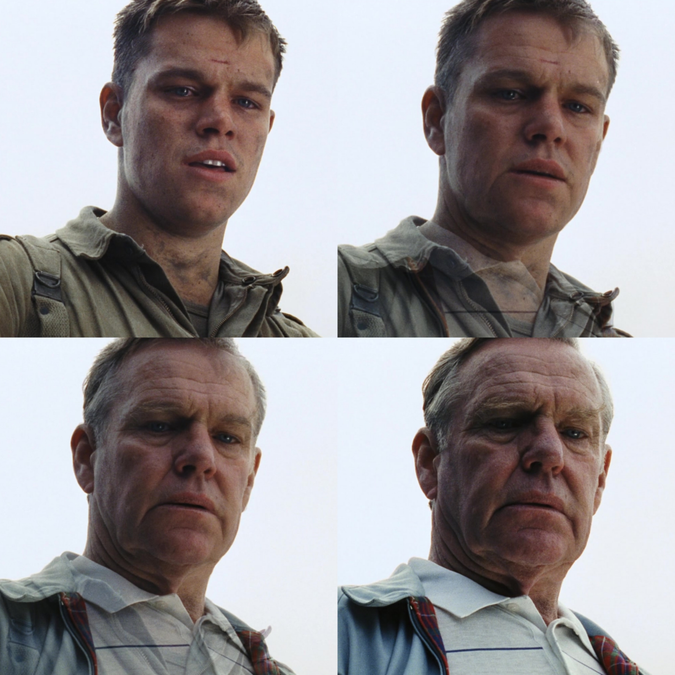 Saving Private Ryan Aging meme template blank - image format